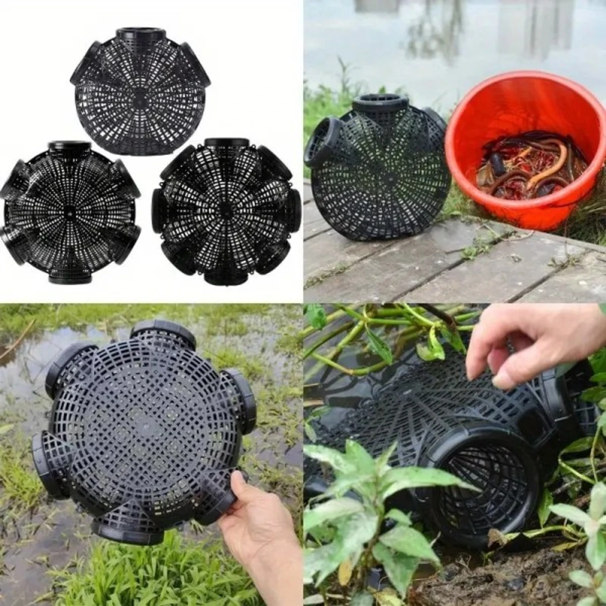 Fishing Cage Basket Plastic- (10 Pcs)