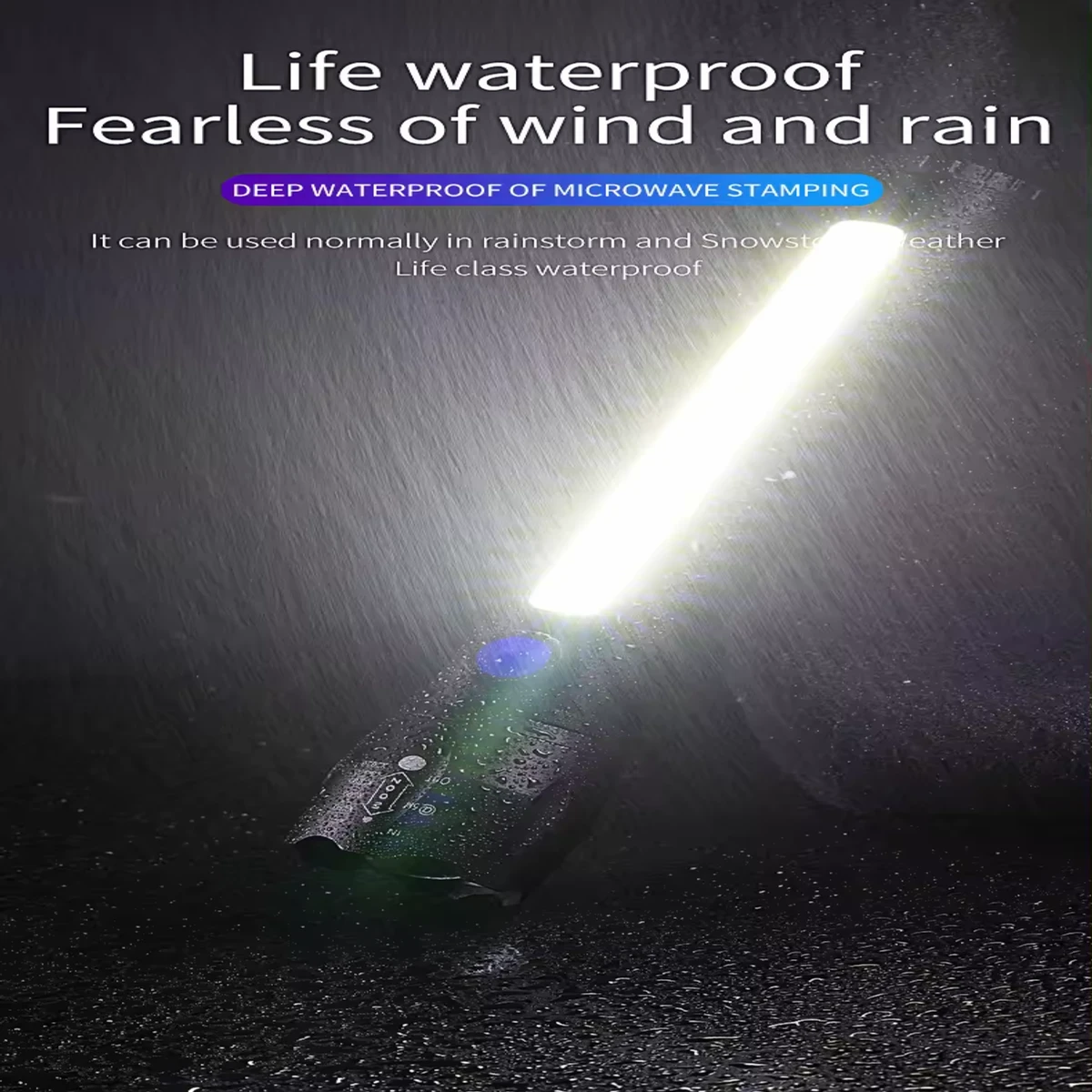 Long Range Powerful Rechargeable Waterproof Flashlight