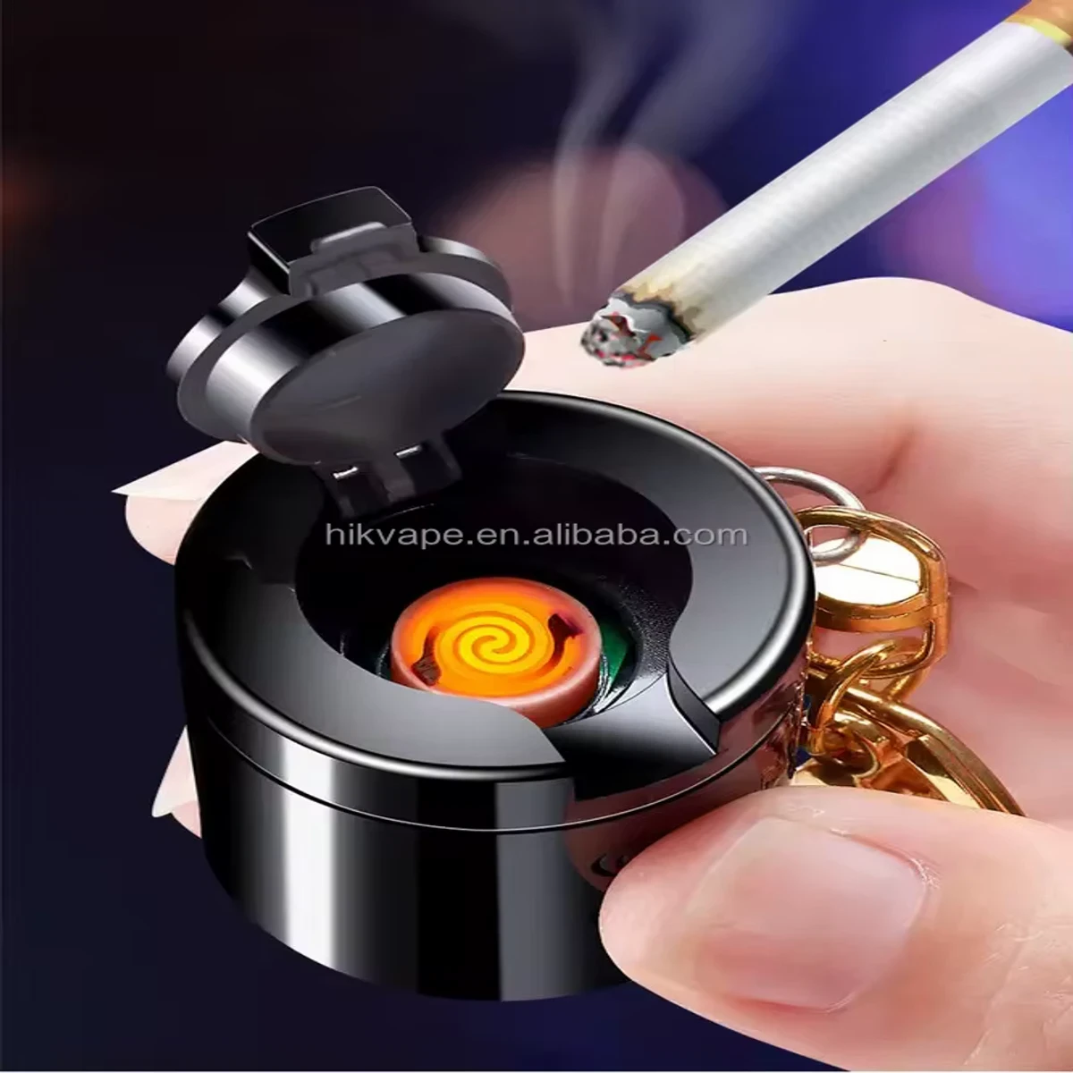 USB charging lighter with LED lighting torch990